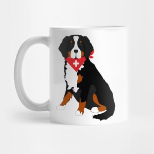 Bernese Mountain Dog Swiss Cross Mug